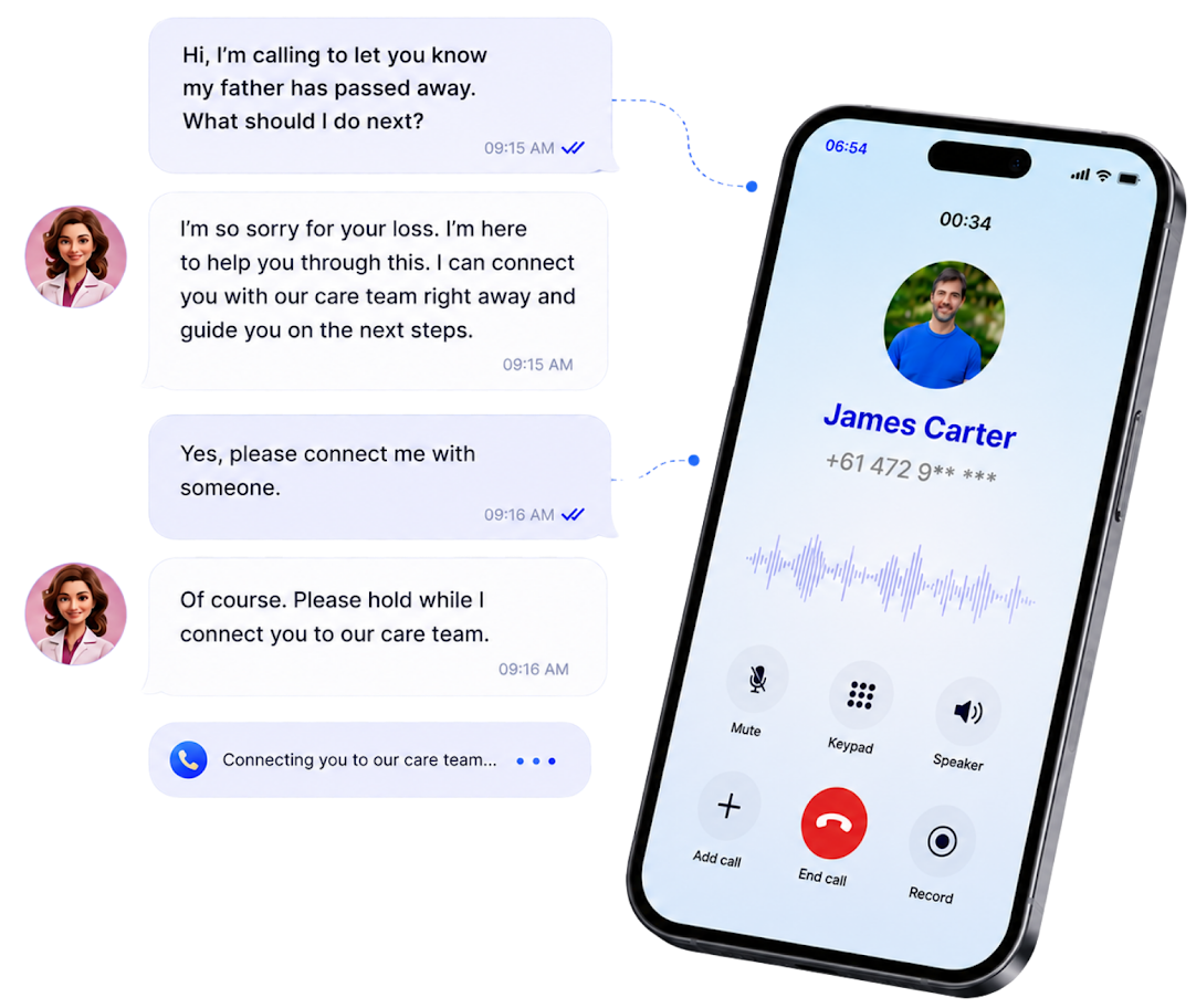 AI Receptionist for Funeral Homes